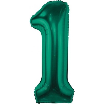 Godan Fóliový balón číslo 1 tmavozelené 85 cm