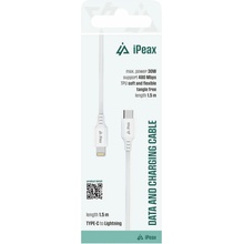 iPEAX 90010115 USB-C/Lightning 1,5m bílý