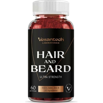 Vesantech Gummies HAIR & BEARD 60 gummies