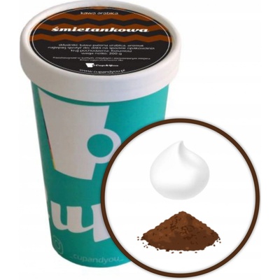 Cup&You Káva aromatizovaná SMETANOVOU příchutí mletá ARABICA EKO 200 g