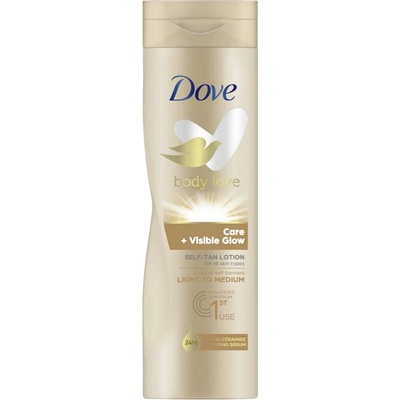 Dove Body Love samoopalovací mléko na tělo odstín Light to Medium 250 ml