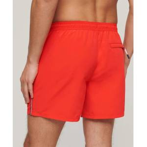 Superdry Бански гащета Superdry Sportswear Emb 15´´ swimming shorts - Red (Apple Red)
