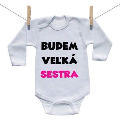 Boodyy Body s dlhým rukávom Budem veľká sestra