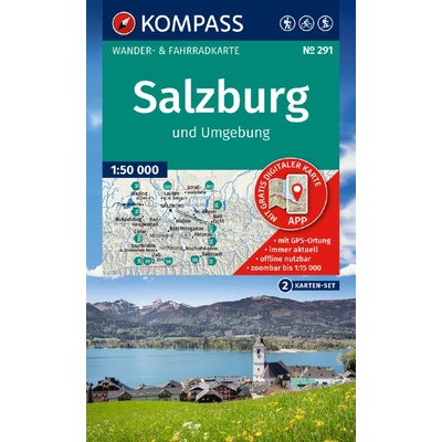 291 Salzburg und Umgebung 1: 50 000 KOMPASS