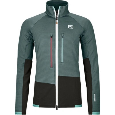 Ortovox Fleece Rib Jacket tmavo zelená