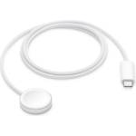 Apple Watch Ultra 3 49 мм / Series 11 46 мм / Series 11 42 мм APPLE настолно зарядно устройство Type-C, зарядно устройство за Apple Watch, БЯЛО (ML434ZM/A)