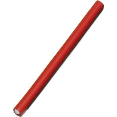 Papiloty na vlasy červené 12 mm - 12 ks