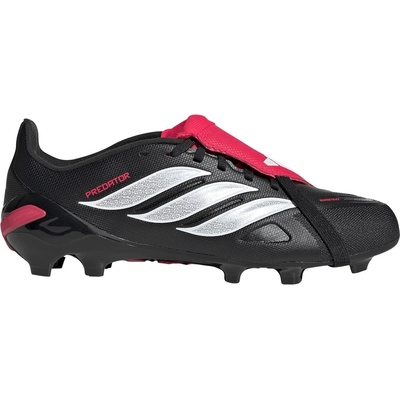 Adidas Детски футболни бутонки Adidas Predator Fold-Over Tongue League Firm Ground Football Boots Childrens - Black/Red