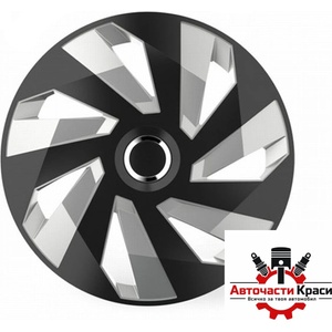 Versaco Тасове за джанти 14'' Versaco Vector RC Black/Silver (56078) - avtochastikrasi