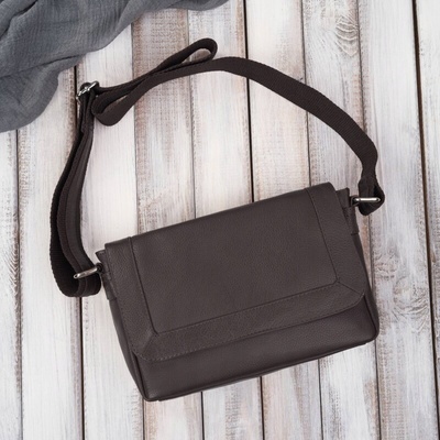 Paolo Peruzzi kabelka z prírodnej kože hnedá