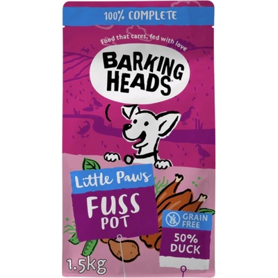 Barking Heads Tiny Paws Quackers Grain Free 1,5 kg