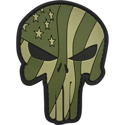WARAGOD Punisher Waving US PVC nášivka