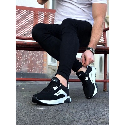 Wagon Мъжки спортни обувки wg204 - Черни с Бял #328402 (328402_Черно)