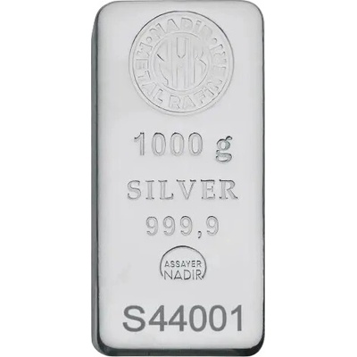 Nadir Metal Rafineri stříbrný slitek 1 kg – Zboží Dáma