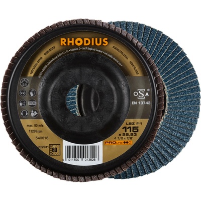 RHODIUS Lamelový brusný kotouč LSZ P1 115 x 22,23 PROline 202531
