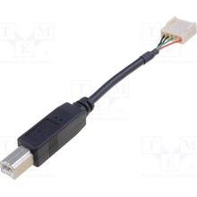 Bulgin 14194 USB 2.0, USB B vidlice, vidlice 5pin, R.kontaktů, 2,54mm