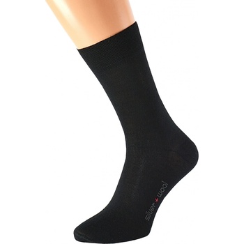 Kuks Vlněné pánské ponožky DAVID Superwasch Černé