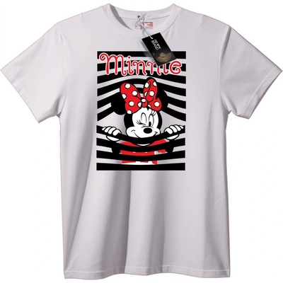 NOONEBRAND Тениска Минни Маус - 7XL, Black