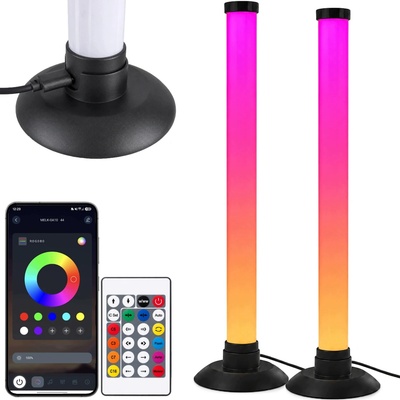 Verk Group LED stolní lampa RGB s hudebním senzorem, ambientní osvětlení