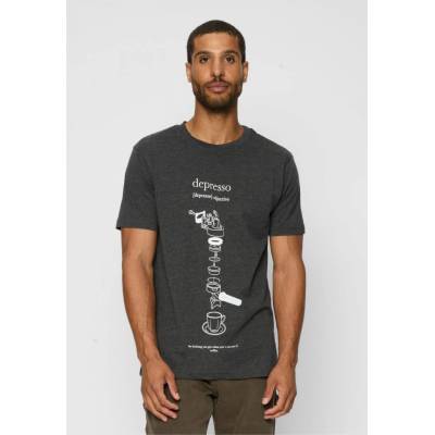 Urban Classics pánske tričko Depresso Tee charcoal