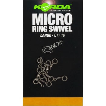 Korda Obratlík s kroužkem Micro Ring Swivel veľ.L 10 ks