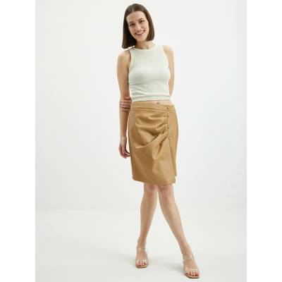 Orsay Светлокафява дамска пола от изкуствена кожа ORSAY Orsay | Kafyav | ЖЕНИ | S