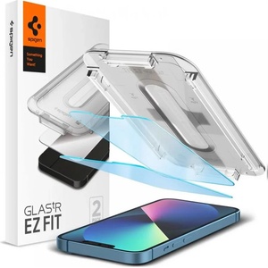 Spigen glas. tr „ez fit 2 броя iphone 13 / 13 pro antiblue (agl03389)