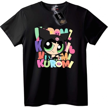 NOONEBRAND Тениска Kuromi с цветове - M, Black