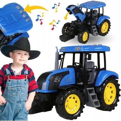 Mega Creative modrý traktor hračka poľsko verzia Môj Ranč