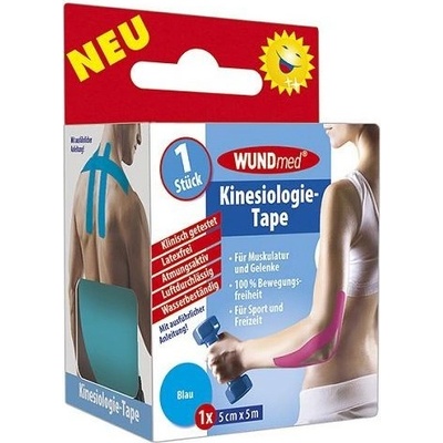 WUNDmed Kineziologická tejpovací páska modrá 5 cm x 5 m