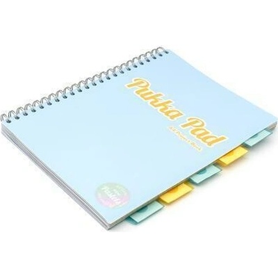 PUKKA PAD Spirálový sešit Pastel project book mix A4 linkovaný