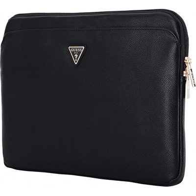 Guess PU Grained Triangle Logo Obal pro Notebook 14" Black GUCS14ZPGTSPSK