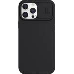 Nillkin Гръб Nillkin Camshield Silky magnetic silicone case за iPhone 13 Pro Max - Черен