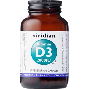 Viridian Vitamin D3 2000IU 60 kapsúl
