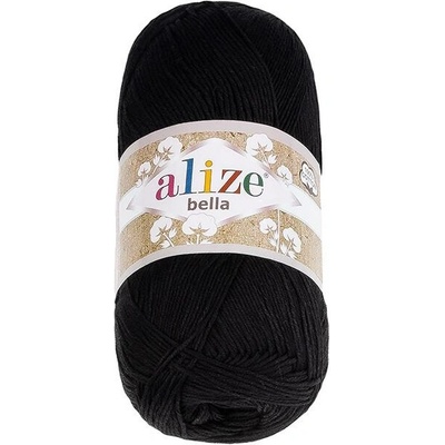 BELLATEX Priadza BELLA 100 g - 60 čierna