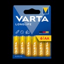 VARTA Longlife AA 6 ks BAVA 4106 6PACK
