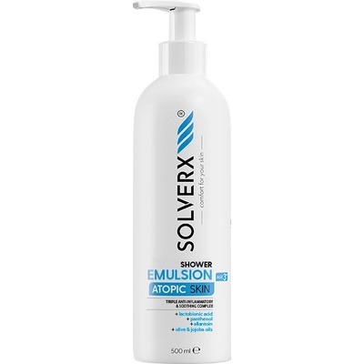Solverx Atopic Skin sprchovacia emulzia na atopickú a psoriatickú pokožku 500 ml