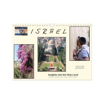ISRAEL Wall DIN A4 landscape CALVENDO 12 Month Wall 2025