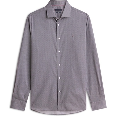 Tommy Hilfiger Риза с дълъг ръкав Tommy Hilfiger Men's Long Sleeve Patterned Shirt - Black