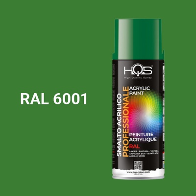HQS akrylová farba v spreji 400 ml RAL 6001 lesklá