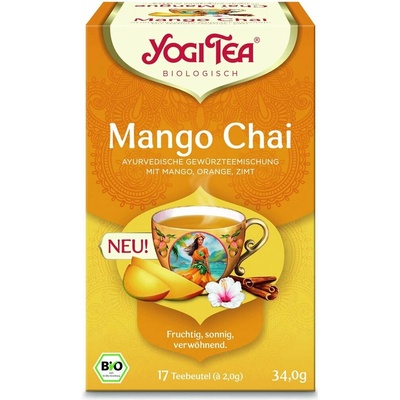 YOGI TEA MANGO CHAI Čaj z manga BIO 17 x 2 g