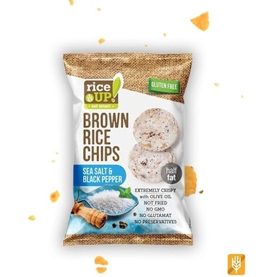 RiceUp Ryžové chipsy soľ a korenie 60 g