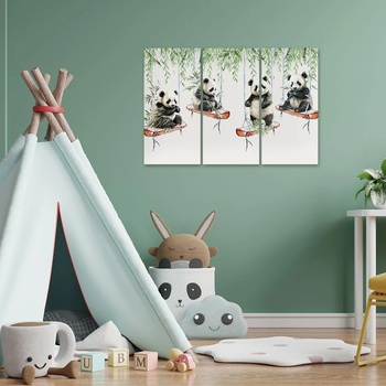 Art gift Декоративен панел за стена Люлеещи се панди