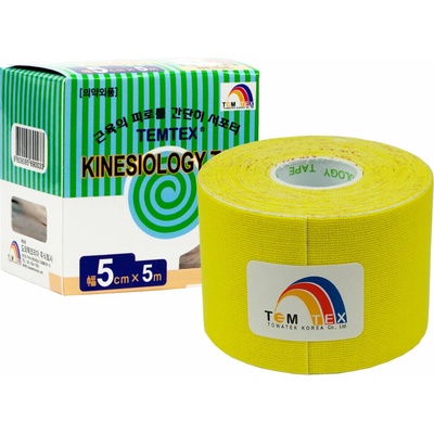 Temtex kinesio tape žltá 5 cm x 5 m