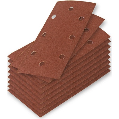 DEMA Brúsny papier pre vibračnú brúsku 93x185 mm K80, 10 ks