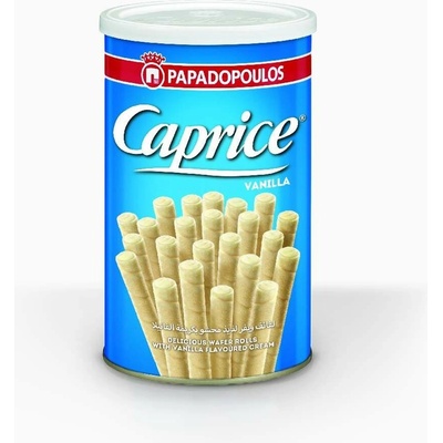 Papadopoulos Caprice plnené trubičky Vanilla 115 g