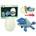 LEAN Toys Set Dinosaur Mosasaur with Egg DIY Screwdriver Blue
