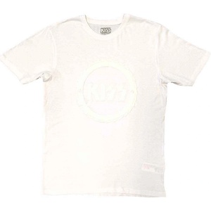 Kiss Buzzsaw Logo (Hi-Build White-On-White) White L Риза (KISSTS47MW03)