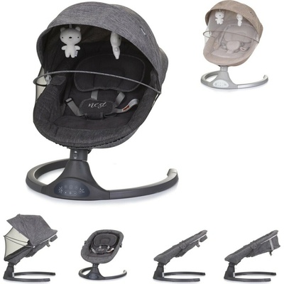 CHIPOLINO Elektrická kolébka Nest Granite
