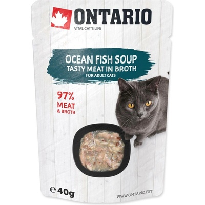 Ontario Soup Cat Ocean Fish with vegetables 40 g